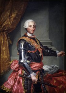 スペインのシャルル3世、1761年頃 作： Anton Raphael Mengs