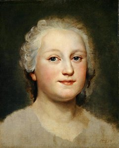 ある女性の肖像習作（油彩・キャンバス・鉛板） 作： Anton Raphael Mengs