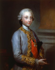 スペインのインファンテ・ガブリエルの肖像（ポルティチ 作： Anton Raphael Mengs