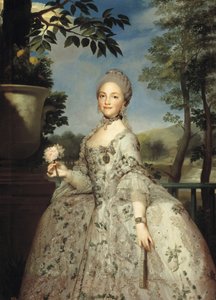 アストゥリアスの王女としてのパルマのマリアルイサの肖像 作： Anton Raphael Mengs