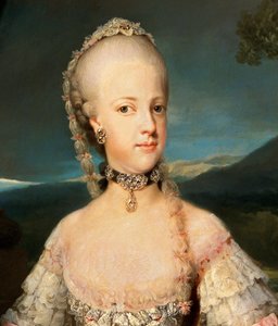 オーストリアのマリア・カロリーナの肖像（マリア・カロリーナ、マリア・カロリーナ 作： Anton Raphael Mengs