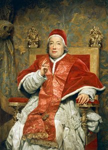 教皇クレメンス13世の肖像 レッツォーニコ、アントン・ラファエル・メングス作、油彩・キャンバス 作： Anton Raphael Mengs