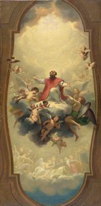 天に運ばれた聖エウセビウス 1757年頃（油彩・カンヴァス） 作： Anton Raphael Mengs