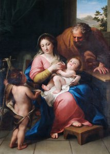 幼児聖ヨハネと聖家族 作： Anton Raphael Mengs