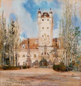 グレイレンシュタイン城、1885-1886 作： Anton Romako