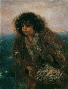 イタリアの漁師の子供 作： Anton Romako