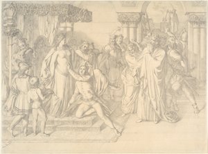 ヴァルトブルクの歌手コンテストc。 1853年。 作： Anton Romako