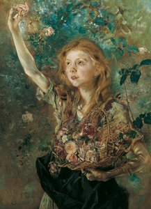 ローズピッカー、c。 1883-1884。 作： Anton Romako