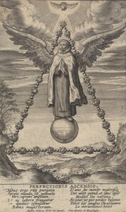 十字架の聖ヨハネの生涯、1622-24年からのPerfectionis Ascensio。 作： Anton Wierix