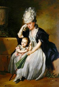 作家の次女と息子 作： Anton Wilhelm Tischbein