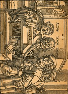 アントンフォンワームスの珍しい木版画アントンウォンサム、1899年。 作： Anton Woensam