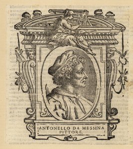 メッシーナのアンソニーの肖像 イタリア・ルネサンス期のシチリア島メッシーナ出身のイタリア人画家、1430年頃～1479年頃