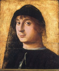 若いジェントルマンの肖像 作： Antonello da Messina