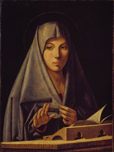 発表されたヴァージン 作： Antonello da Messina