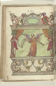 Faam（Fama）の化身のあるシーン、1578 作： Antoni van Leest