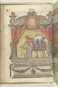 忍耐力の擬人化（Perseverantia）のあるシーン、1578 作： Antoni van Leest
