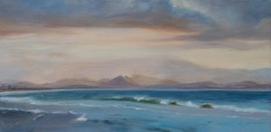 ボンダイ・ビーチ・オーストラリア、2018年（キャンバスに油彩） 作： Antonia Myatt