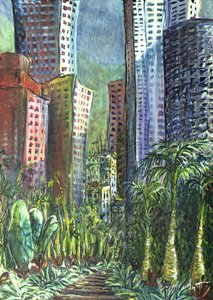 高層ビル、香港、1997