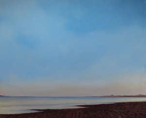 インストゥー・ビーチ、潮が引く、2008年頃（キャンバスに油彩） 作： Antonia Myatt