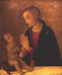 子を慕う聖母 作： Antoniazzo (workshop of) Romano