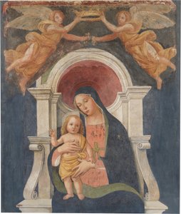 アントニアッツォ・ロマーノ - 聖母子像、1495年頃 作： アントニアッツォロマーノ