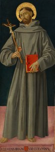 アッシジの聖フランシス、ca。 1480-81。 作： Antoniazzo Romano