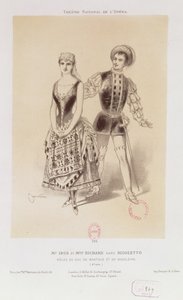 1885年、ヴェルディによってリゴレットでマントヴァ公爵とマグダーレン公としてイボス氏とリチャード氏
