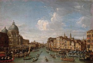 ヴェネツィアの歴史的レガッタ 作： Antonio (follower of) Canaletto