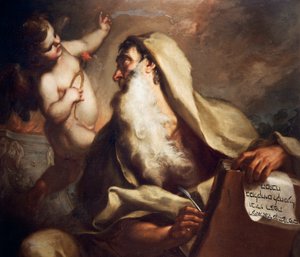 アントニオ・バレストラ（1666-1740）の「預言者イザヤ」。 作： Antonio Balestra