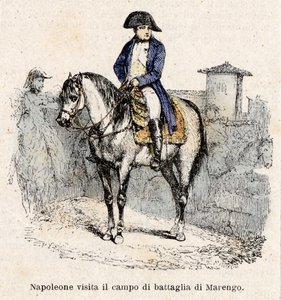 イタリアのナポレオン・ボナパルト、マレンゴの戦場を訪問 作： Antonio Bonamore