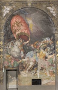 聖パウロの改心 アントニオ・カンピ（1523-1587）によるフレスコ画 イタリア・ミラノのサン・パオロ・コンヴェルソ教会 作： Antonio Campi