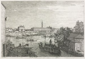 ビュー: ドーロの港 作： Antonio Canaletto
