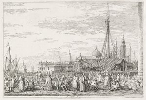 ビュー: モロの市場 作： Antonio Canaletto