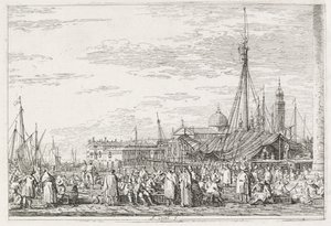 ビュー：モロの市場、1735-1746。 作： Giovanni Antonio Canal
