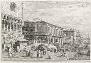 ビュー：刑務所、ヴェネツィア、1735-1746。 作： Giovanni Antonio Canal