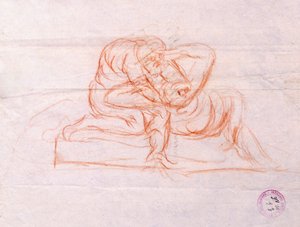キューピッドとプシュケ（ドローイング） 作： Antonio Canova