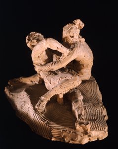 アントニオ・カノーヴァ（1757-1822）作「キューピッドとプシュケ」、クレイモデル 作： Antonio Canova