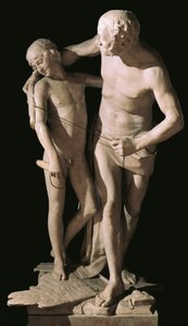 アントニオ・カノヴァ（1757-1822）作「ダイダロスとイカロス」 大理石彫刻、高さ220cm 作： Antonio Canova