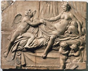 アントニオ・カノーヴァ（1757-1822）の「コレッジョのダナエ」。 作： Antonio Canova