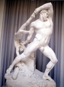 アントニオ・カノーヴァ（1757-1822）の「ヘラクレスとリュカ」。 作： Antonio Canova