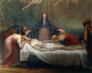 アントニオ・カノーヴァ作「死んだキリストへの嘆き」細部 作： Antonio Canova