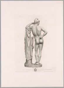 切り株にもたれるパリ、背面図、カノーヴァ作品より 作： Antonio Canova