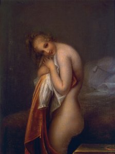 アントニオ・カノーヴァ（1757-1822）作「サプライズ」、油彩・キャンバス 作： Antonio Canova