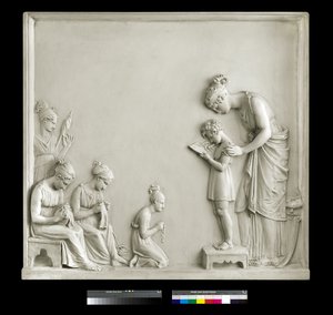 教える、1795年（石膏） 作： Antonio Canova