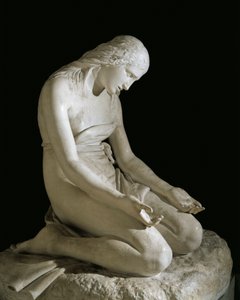 アントニオ・カノーヴァ（1757-1822）の「懺悔するマグダラ人」。 作： Antonio Canova