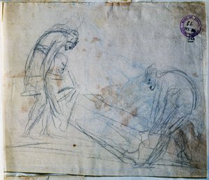 ホレイショ・ネルソンの遺体を搬送 作： Antonio Canova