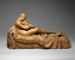金星とキューピッド、1798〜99年（テラコッタ） 作： Antonio Canova