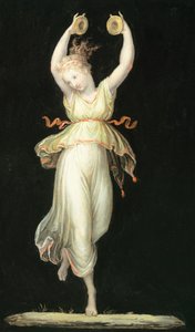 アントニオ・カノヴァ（1757-1822）の「カスタネットを弾く女」（テンペラ 作： Antonio Canova