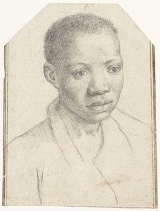 黒人の少年の肖像 作： Antonio Carracci