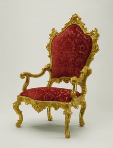 アームチェア、1730-40（ウォールナット）